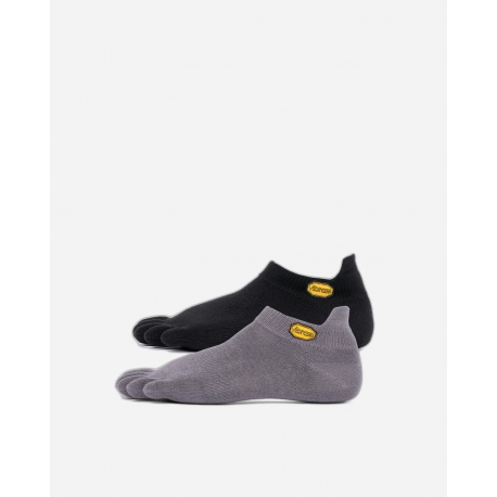 Vibram 5TOE No Show 2pack (black/grey)